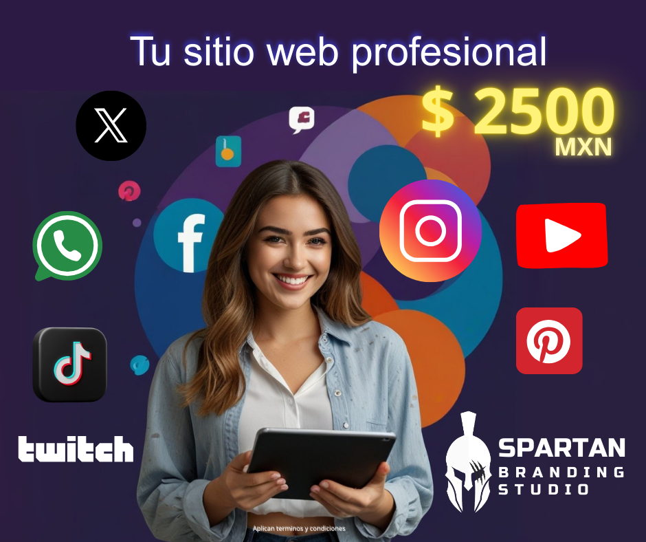 Spartan Branding Studio, Tu pagina web desde $2500